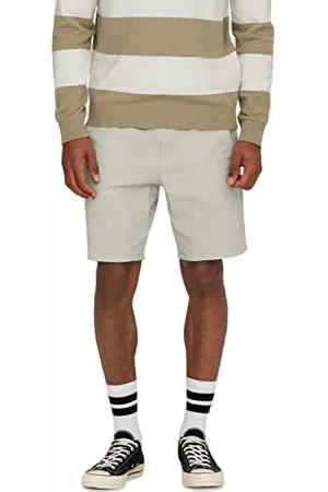 Only & Sons Herren Sweat Short ONSLINUS - Regular Fit - Blau Beige Weiss, Größe:XXL, Farbe: 22024967
