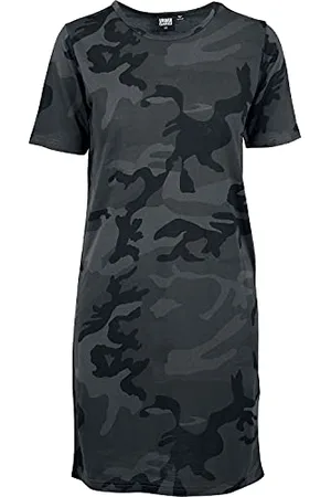 Urban classics Damen Dames Camo Tee Jurk Kleid, , L EU