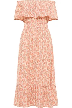 IZIA Damen Maxikleid mit Allover-Print, , S