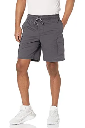 Amazon Herren 23 cm Cargo-Shorts mit elastischer Taille, , L