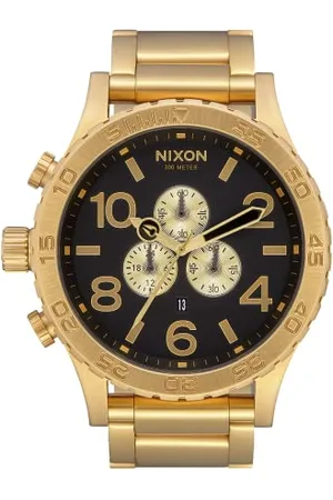 Nixon Herren Chronograph Quarz Uhr mit Edelstahl Armband A083-510-00