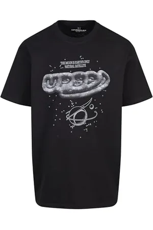 Mister Tee MT Upscale Unisex MT2740-Nasa Moon Oversize Tee T-Shirt, Black, L