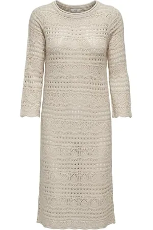 JDY Damen sun Lay 3/4 Boat Neck Dress KNT Noos Strickkleid, , M EU