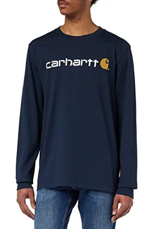 Carhartt Herren, Lockeres, schweres, langärmliges T-Shirt mit Logo-Grafik, , XXL