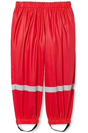 Playshoes Matschhose Regenlatzhose Fleece-Futter Unisex Kinder Wind- und wasserdichte Regenhose Regenbekleidung, , 128