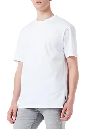 Only & Sons Herren Rundhals T-Shirt ONSFRED - Relaxed Fit S-XXL Schwarz Weiss, Größe:S, Farbe: 22022532