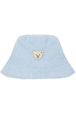 Steiff Hut EU Größe 37 , Kinderhut für den Frühling Sommer, Sonnenhut, Sommer mützen für Jungen und Mädchen, Fischerhut