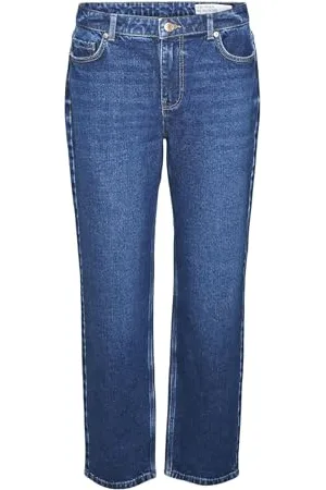 VERO MODA Female Straight-Fit VMKYLA Mid Rise Gerade geschnitten Jeans