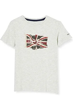 Pepe Jeans Herren Flag Logo S/S T-Shirt, , 14 Jahre