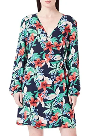 ONLY Onlnova Life L/S TIA WRAP Dress AOP PTM