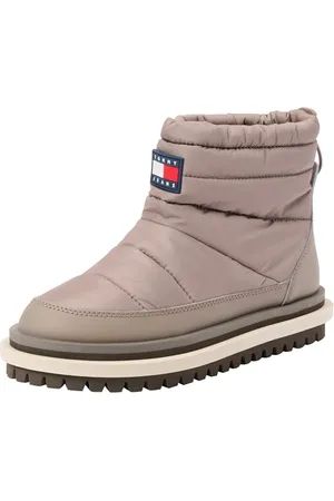 Tommy Hilfiger Tjw Padded Flat Boot Wl (Outdoor-Stiefel, Damen, (Porcini Taupe), 40 Eu