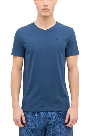 Mustang Herren Style Amado T-Shirt, Blau, 3XL EU