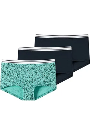 Schiesser Mädchen 3 PACK Unterwäsche Shorts weiches Bündchen Multipack - 95/5 Organic Bio Baumwolle - Größe 140 bis 176, , 140