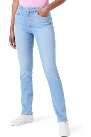 ONLY Damen Jeanshose ONLLILOU HW Slim Button LB DNM REA959, ,30W / 34L
