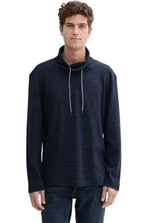 TOM TAILOR Herren Longsleeve mit hohem Kragen, , XXXL