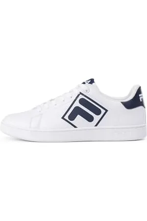 Fila Herren COURTBAY Logo Sneaker, White Navy, 40 EU