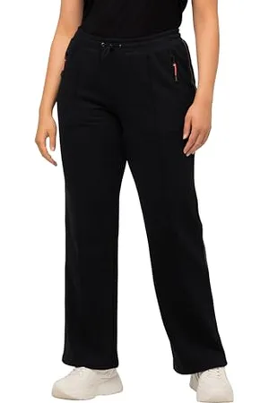 Ulla Popken Damen Jogginghose Reflektierender Streifen Hose, , 46-48