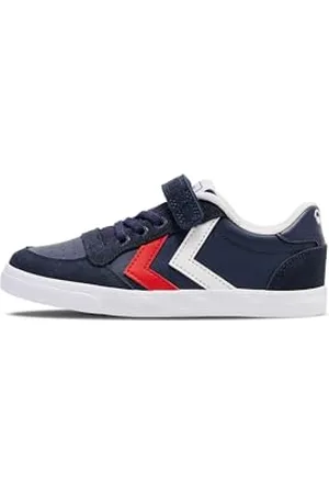 Hummel Unisex Kinder Slimmer Stadil Leather Low JR Sneaker Niedrig, 204 495 7666, 26 EU