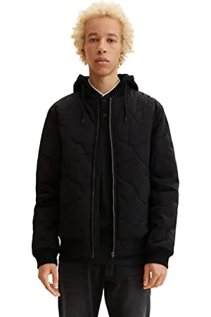 TOM TAILOR Herren Bomberjacke mit abnehmbarer Kapuze 1033644, , XL