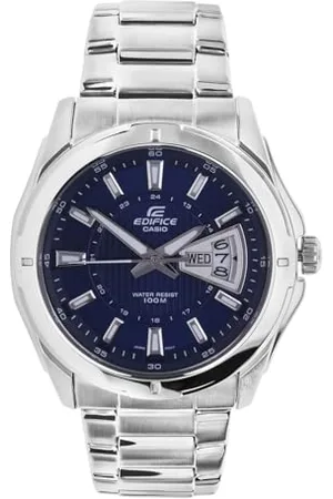 Casio HerrenArmbanduhr Analog Quarz Edelstahl EF-129D-2AVEF