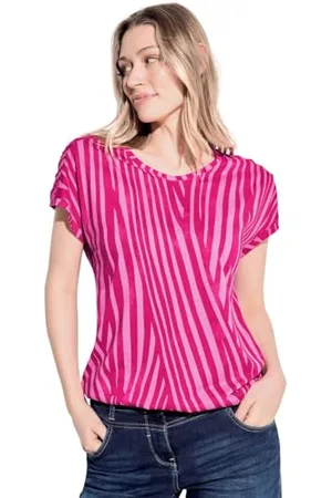 CECIL Damen B321293 Gestreiftes T-Shirt, , XS
