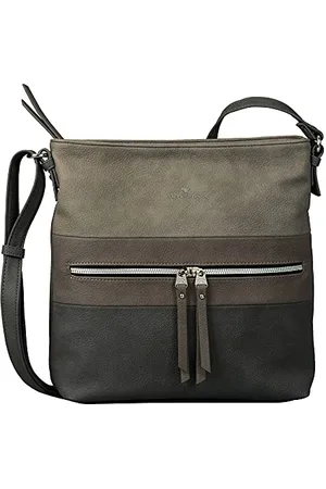 TOM TAILOR Ellen Damen Umhängetasche Crossbody Bag Groß Grey