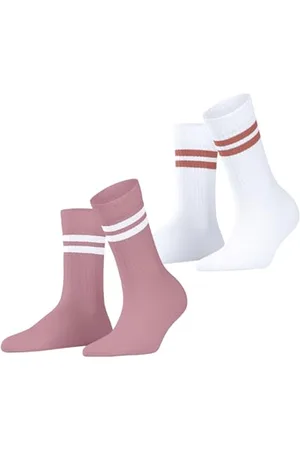 ESPRIT Damen Socken Tennis Stripe Multipack W So Baumwolle gemustert 2 Paar, , 35-38