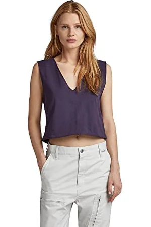 G-Star RAW Damen Boxy Cropped Graphic Weste