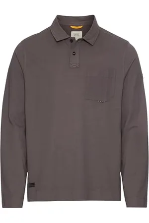 Camel Active Herren Langarm Poloshirt aus Reiner Baumwolle Menswear-M