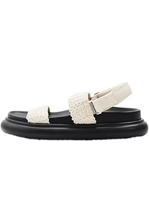 Desigual Damen Shoes_Boat_Macrame Sandal, Black, 38 EU