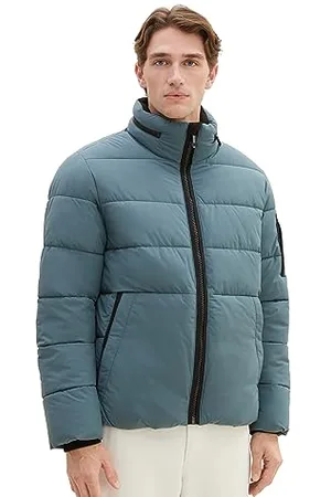 TOM TAILOR Herren Puffer-Jacke mit abnehmbarer Kapuze