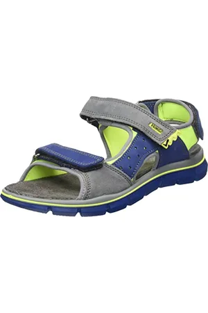 Primigi Herren Tevez Durchgängies Plateau Sandalen, Bluette-Grigio, 34 EU