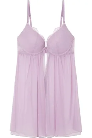 Women secret Damen Gorgeous Lilac lace Babydoll Push-Up-BH, , 95B