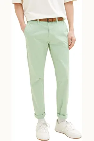 TOM TAILOR Herren 1027694 Slim Chino Hose, 31038-Placid Green, 31W / 34L