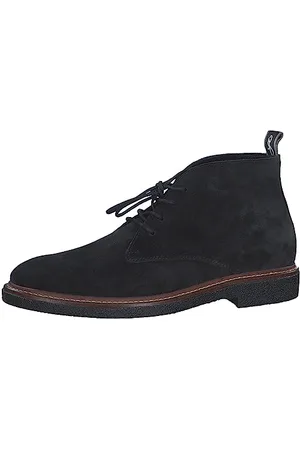 Marco Tozzi By Guido Maria Kretschmer Herren Stiefeletten zum Schnüren aus Wildleder Elegant, (Black), 44