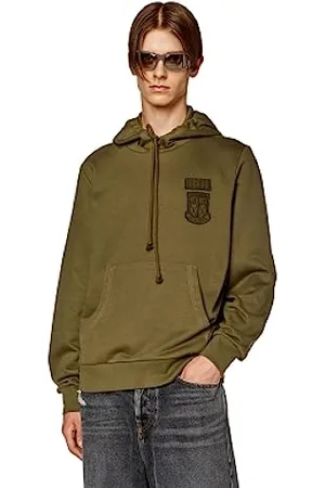 Diesel _S-GINN-HOOD-K34 FELP_Sweatshirt_Grün_XL