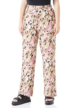VERO MODA Damen Vmeasy Hw Wide Pants R1 WVN Ga Cur Hose, , 46 Große Größen EU