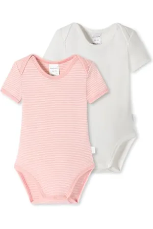 Schiesser Unisex Baby 2 Pack Bodies mit Arm-100% Organic Bio Baumwolle-Größe 56 bis 104 Unterwäsche, , 98 (2er Pack)