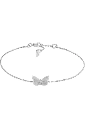 Fossil Armband Für Frauen Sterling Silber, Länge: 165mm+25mm, Breite: 12mm, Höhe: 9.5mm Silber Sterling Silber Armband, JFS00620040