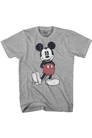 Disney Herren Full Size Mickey Mouse Distressed Look T-Shirt, , Groß