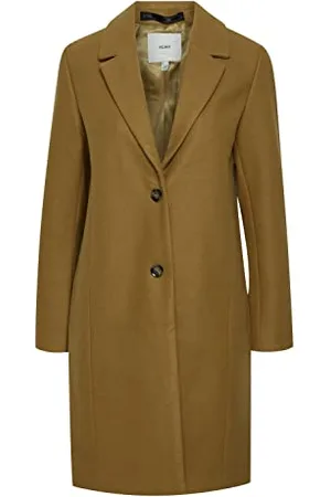 Ichi IHJANNET JA4 Damen Steppmantel Wintermantel Winterjacke Kurzmantel mit Reverskragen und Knöpfen, Größe:38, Farbe: