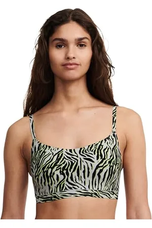 Chantelle SOFTSTRETCH, Bustier Mit Soft Cups, Rundhalsausschnitt, Unnsichtbare Unterwäsche für Damen, Zebra Print, XL-XXL