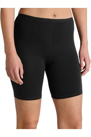 Calida Natural Comfort Radlerhose Damen, hypoallergen und temperaturregulierend, natürlicher Glanz, elastischer Hosenbund