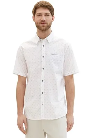 TOM TAILOR Herren Regular Fit Hemd mit Punkten, , S