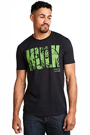 Marvel Herren Hulk Text T Shirt, , S EU
