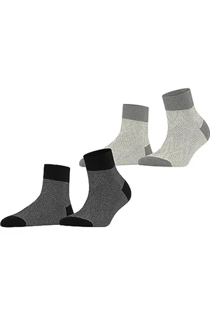 ESPRIT Damen Kurzsocken Cable Stitch 2-Pack Biologische Baumwolle gemustert 2 Paar, , 35-38