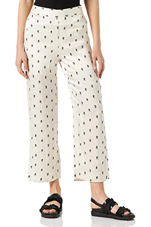 Part Two Damen Pilupw Pa Pants Easy Fit Hose, Neutral Graphic Print, 44