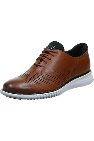 Cole Haan Herren 2.Zerogrand Laser Wingtip gefüttert Oxford, British Tan/Elfenbein, 45 EU