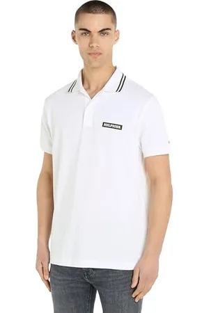 Tommy Hilfiger Herren MONOTYPE Badge REG Polo MW0MW33583 Kurzarm Poloshirts, , M