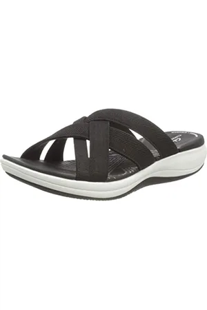 Clarks Damen Mira Grove Flip-Flop, Black/Black, 38 EU